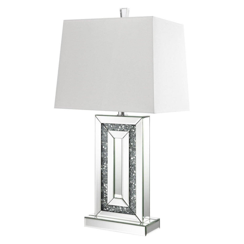 Ayelet Table Lamp with Square Shade White and Mirror 923288