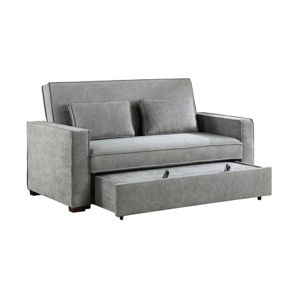 SOFA W/ PULL-OUT BED(CLICK-CLACK BACK), GRAY 9238GY-3CL