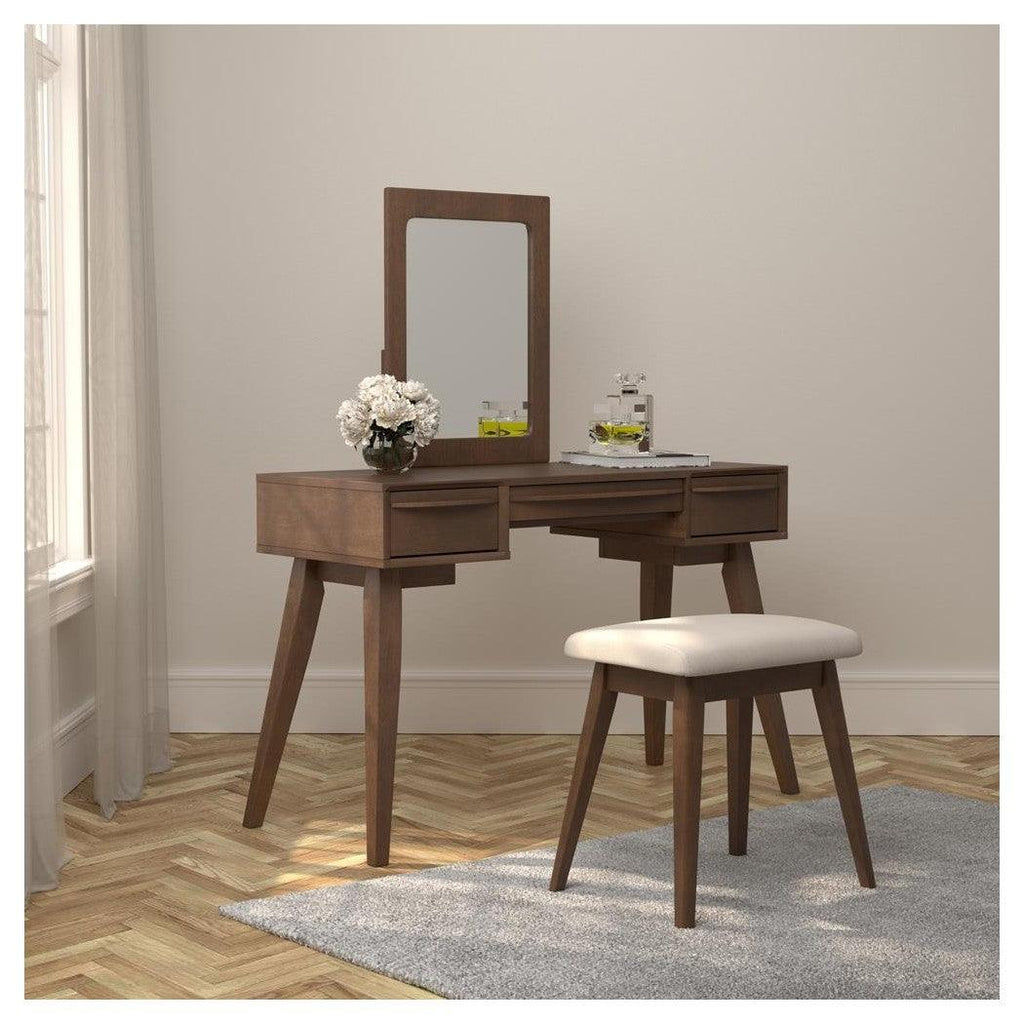2-piece Vanity Set with 3-drawer Medium Brown 930224