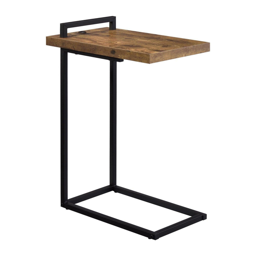 Maxwell C-shaped Accent Table with USB Charging Port 931124
