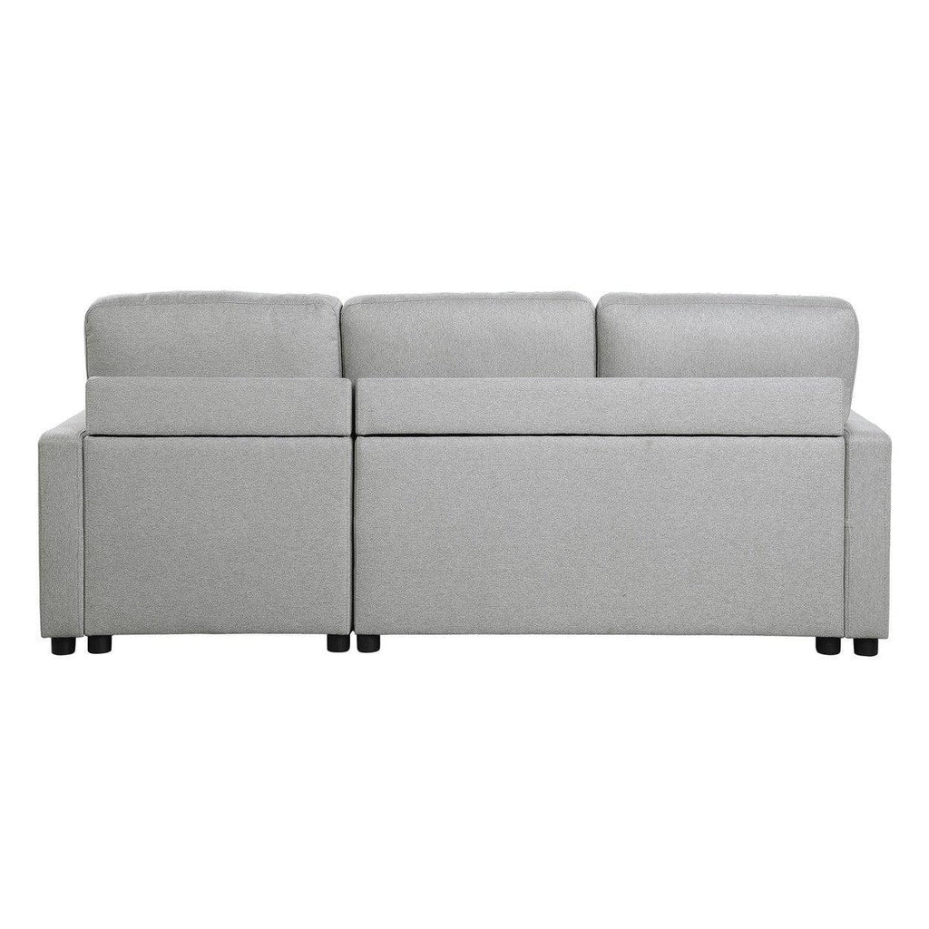 (2)2-Piece Reversible Sectional with Pull-out Bed and Hidden Storage 9359GRY*SC