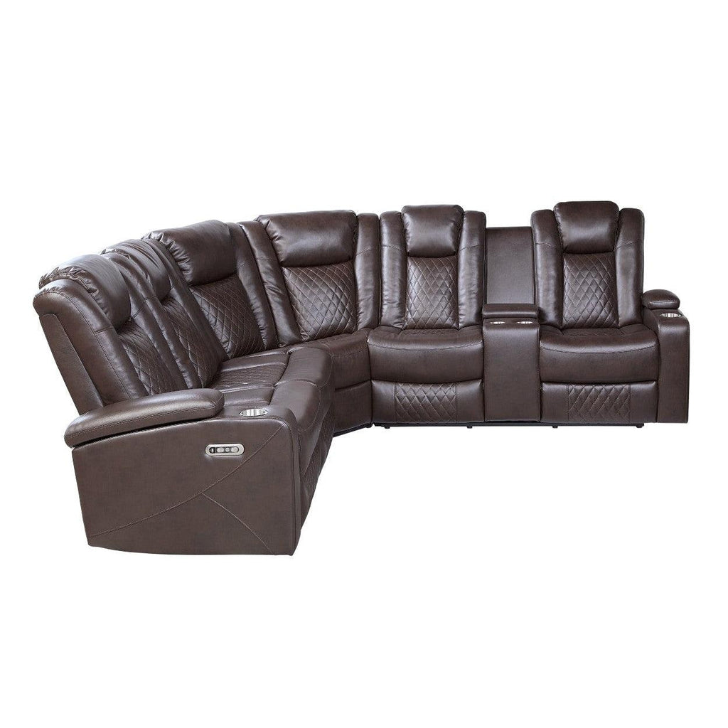 (3)3-Piece Reclining Sectional with Power headrests 9366DB*SC