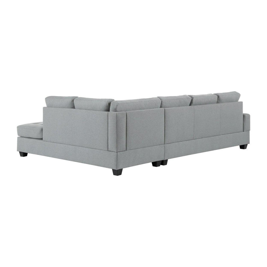 (2)2-Piece Reversible Sectional 9367GY*SC