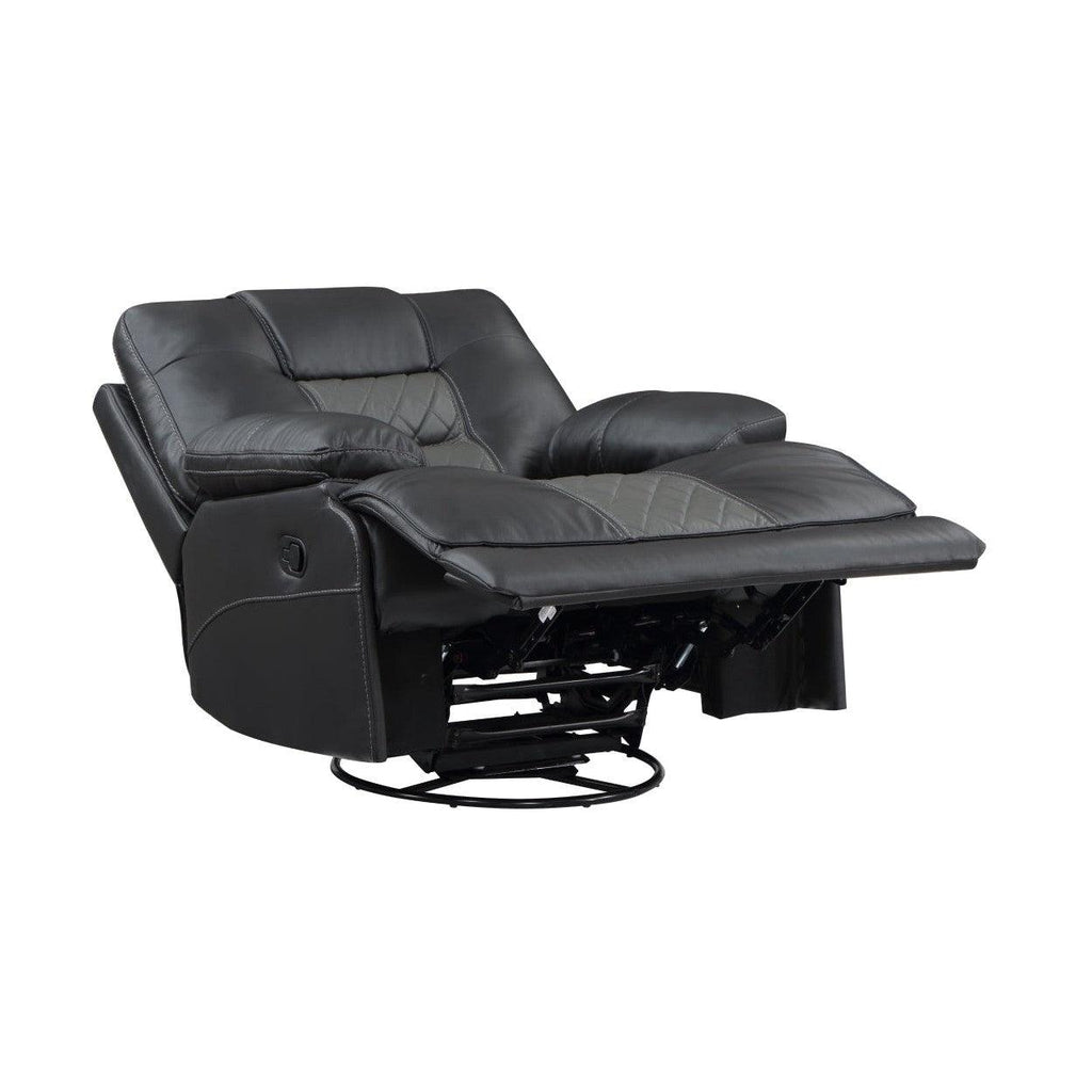 Swivel Glider Reclining Chair 9388GRY-1