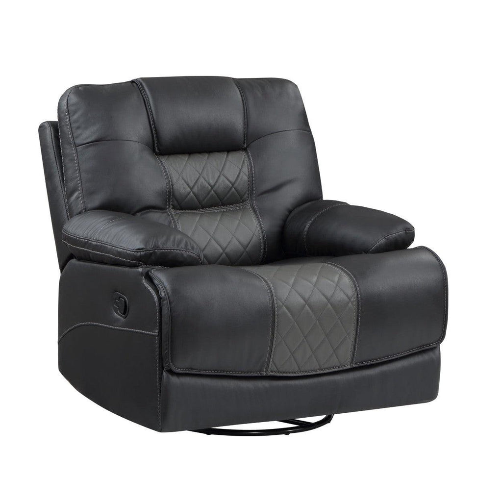 Swivel Glider Reclining Chair 9388GRY-1