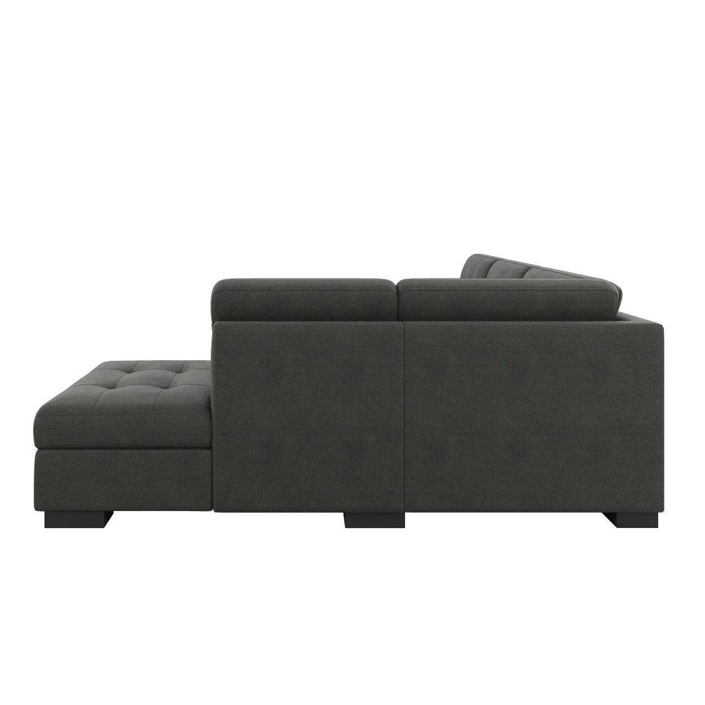 (2)2-Piece Sectional with Right Chaise 9390DG*22LRC