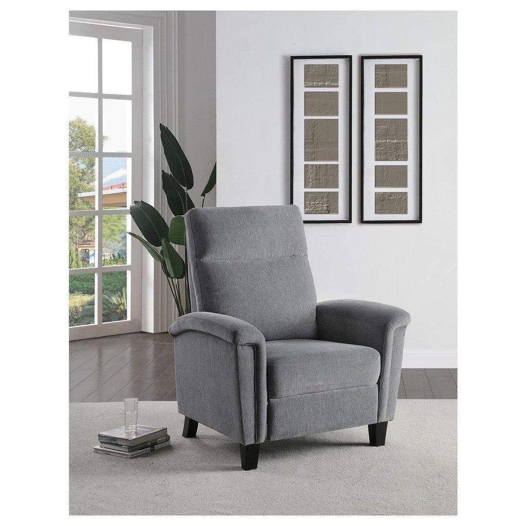 PUSH BACK RECL. CHR, GRAY CHENILLE 9400CNGY-1