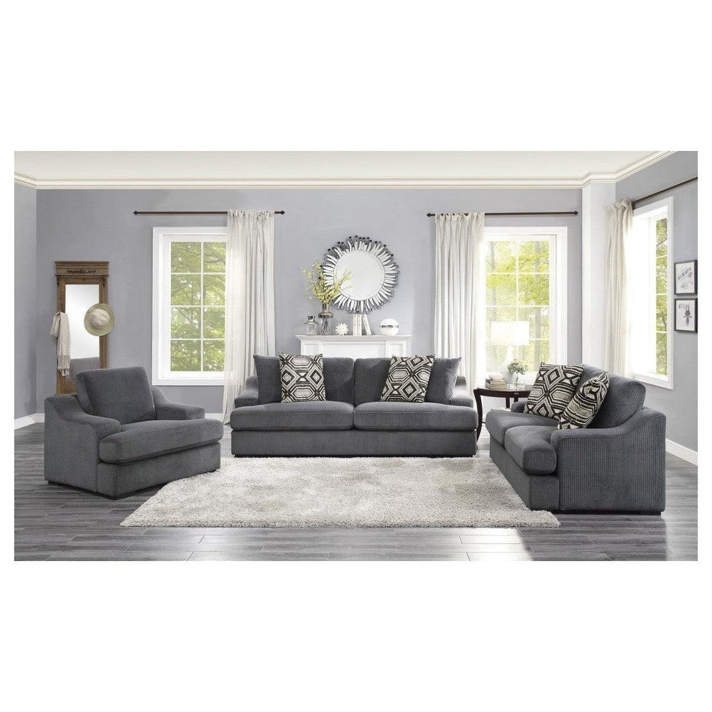 Love Seat with 2 Pillows 9404DG-2