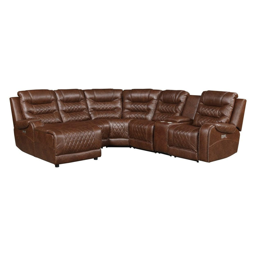 (6)6-Piece Modular Power Reclining Sectional with Leftt Chaise 9405BR*6LCRR