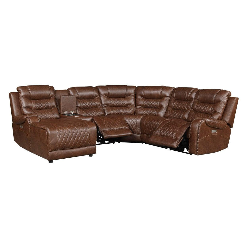 (6)6-Piece Modular Power Reclining Sectional with Leftt Chaise 9405BR*6LCRR