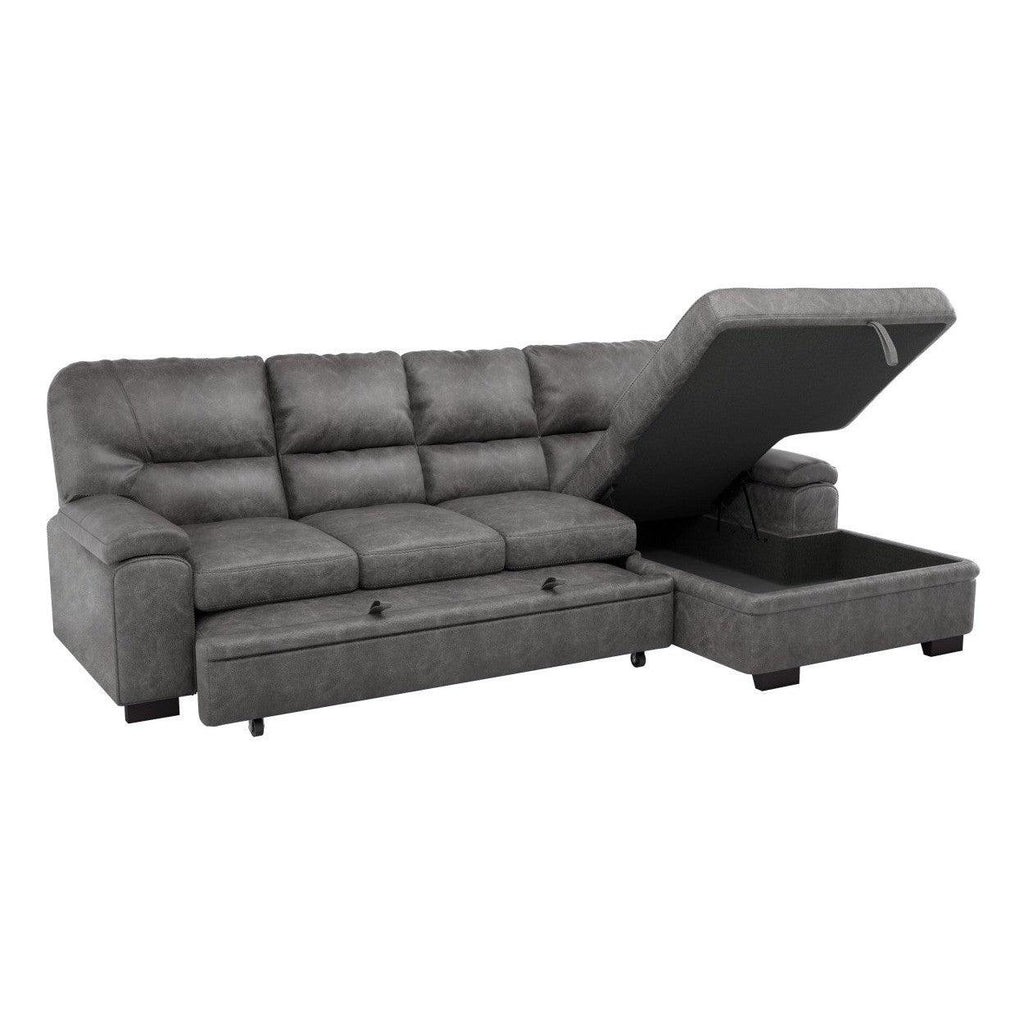 (2)2-Piece Sectional with Right Chaise 9407DG*2RC3L
