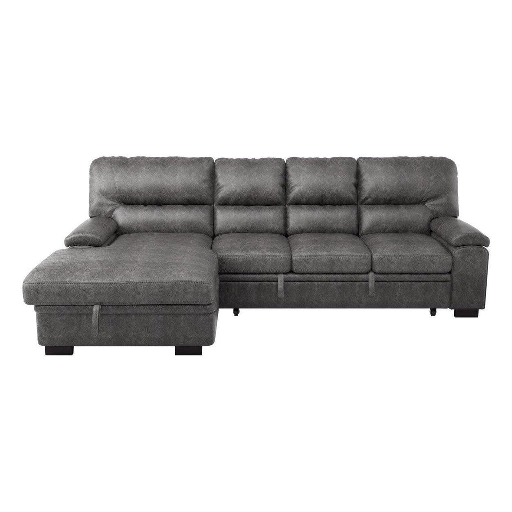 (2)2-Piece Sectional with Left Chaise 9407DG*2LC3R