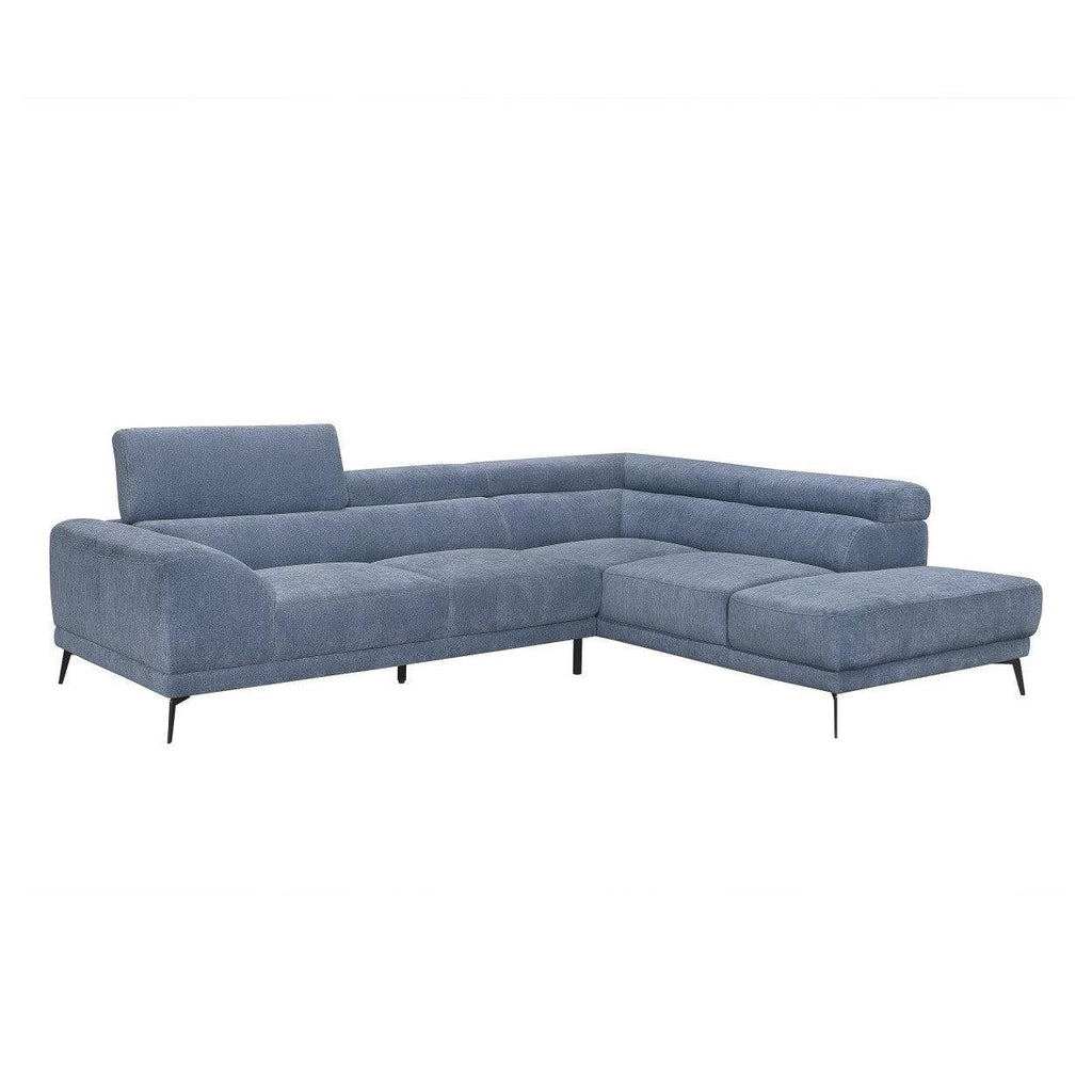 (2)2-Piece Sectional with RAF Chaise 9409BUE*SC