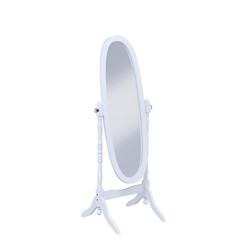Foyet Oval Cheval Mirror White 950802