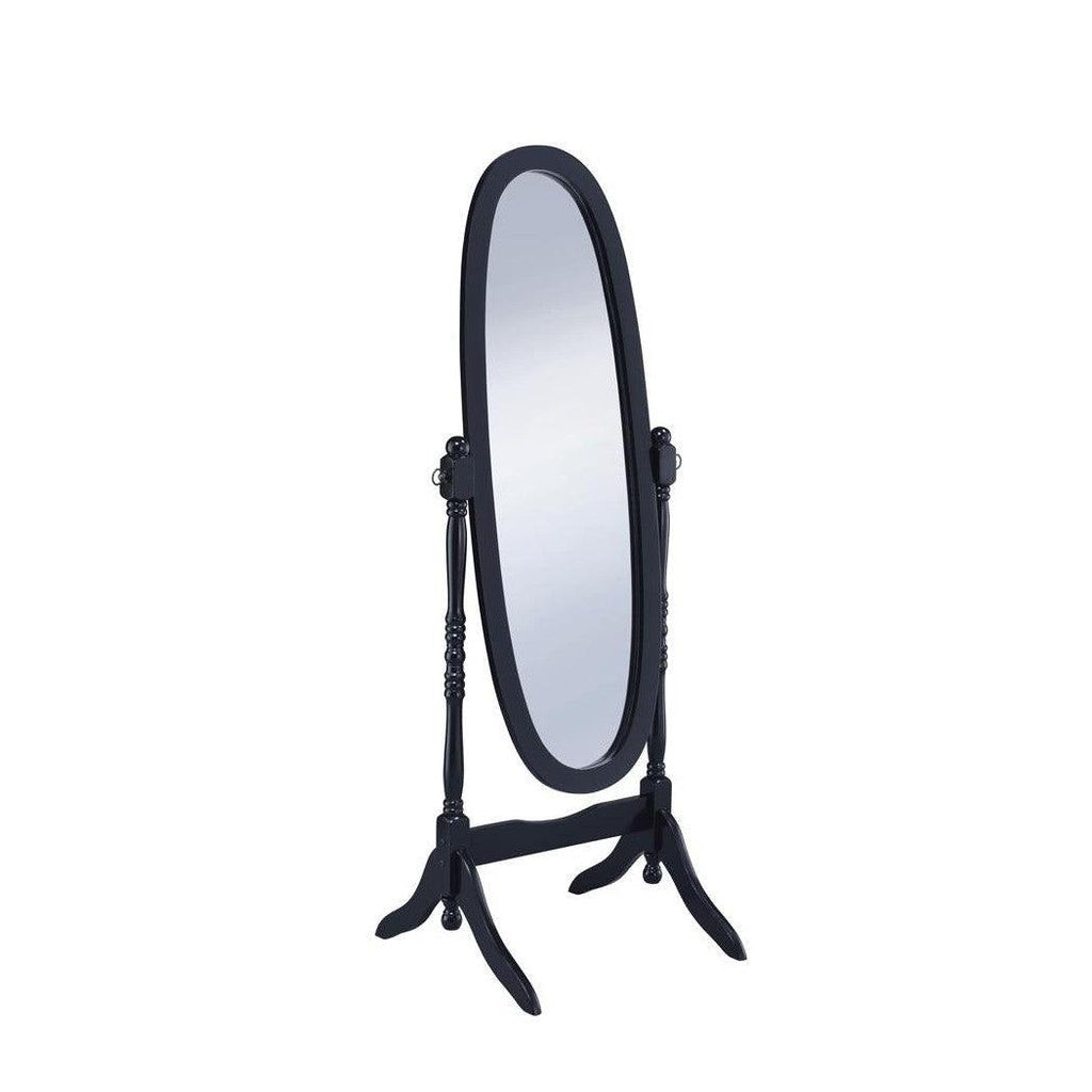 Foyet Oval Cheval Mirror Black 950803