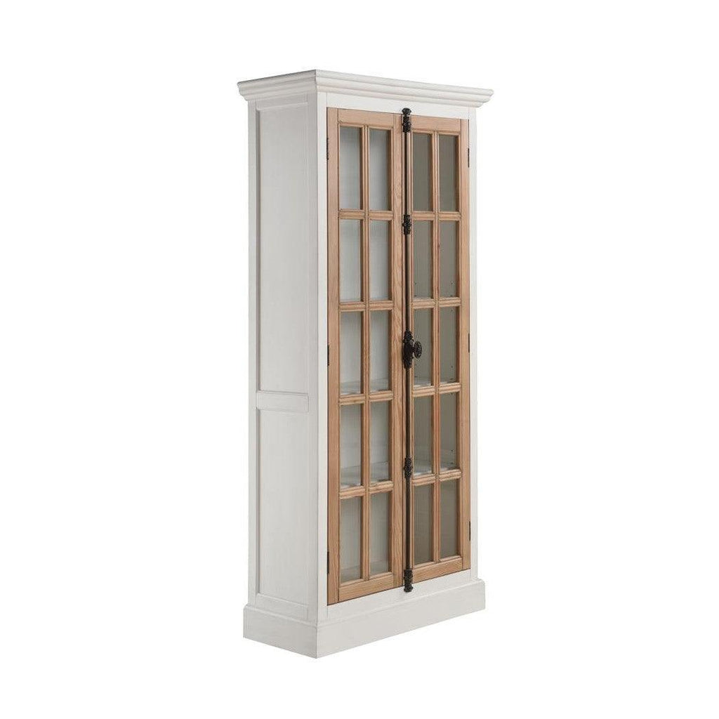 Tammi 2-door Tall Cabinet Antique White and Brown 950965