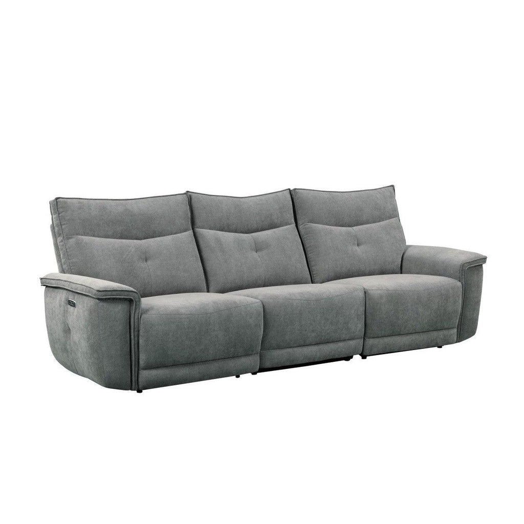 (3)Power Double Reclining Sofa with Power Headrests 9509DG-3PWH*