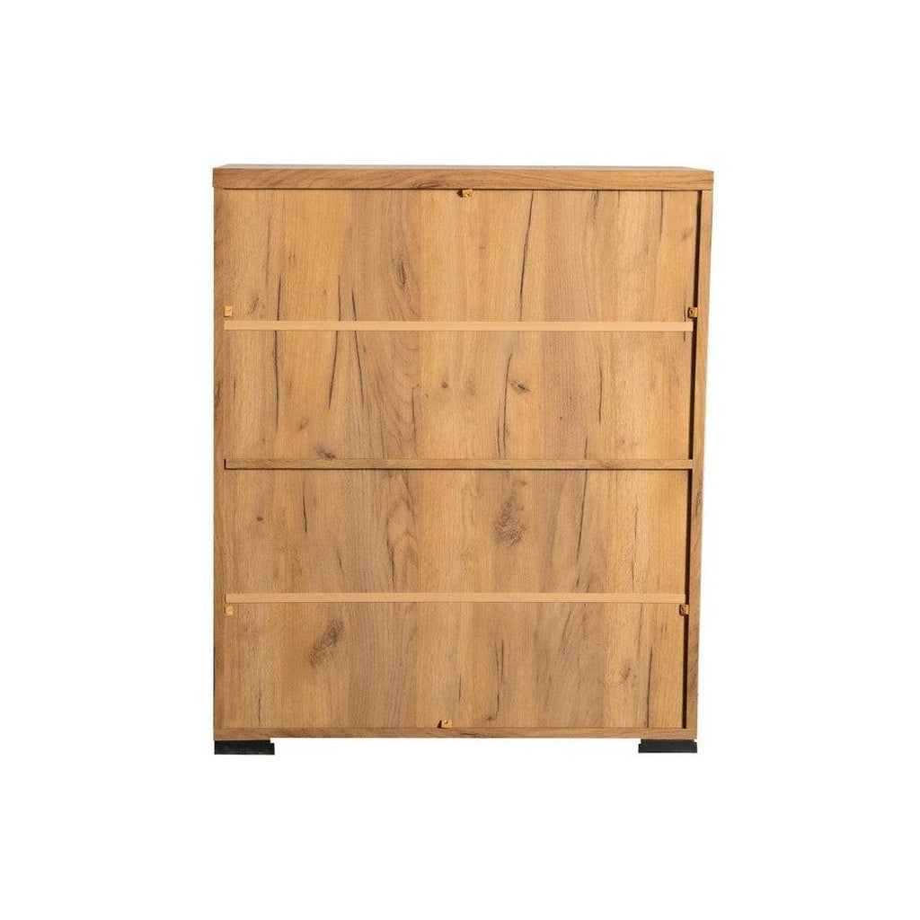 Bristol Metal Mesh Door Accent Cabinet Golden Oak 951107