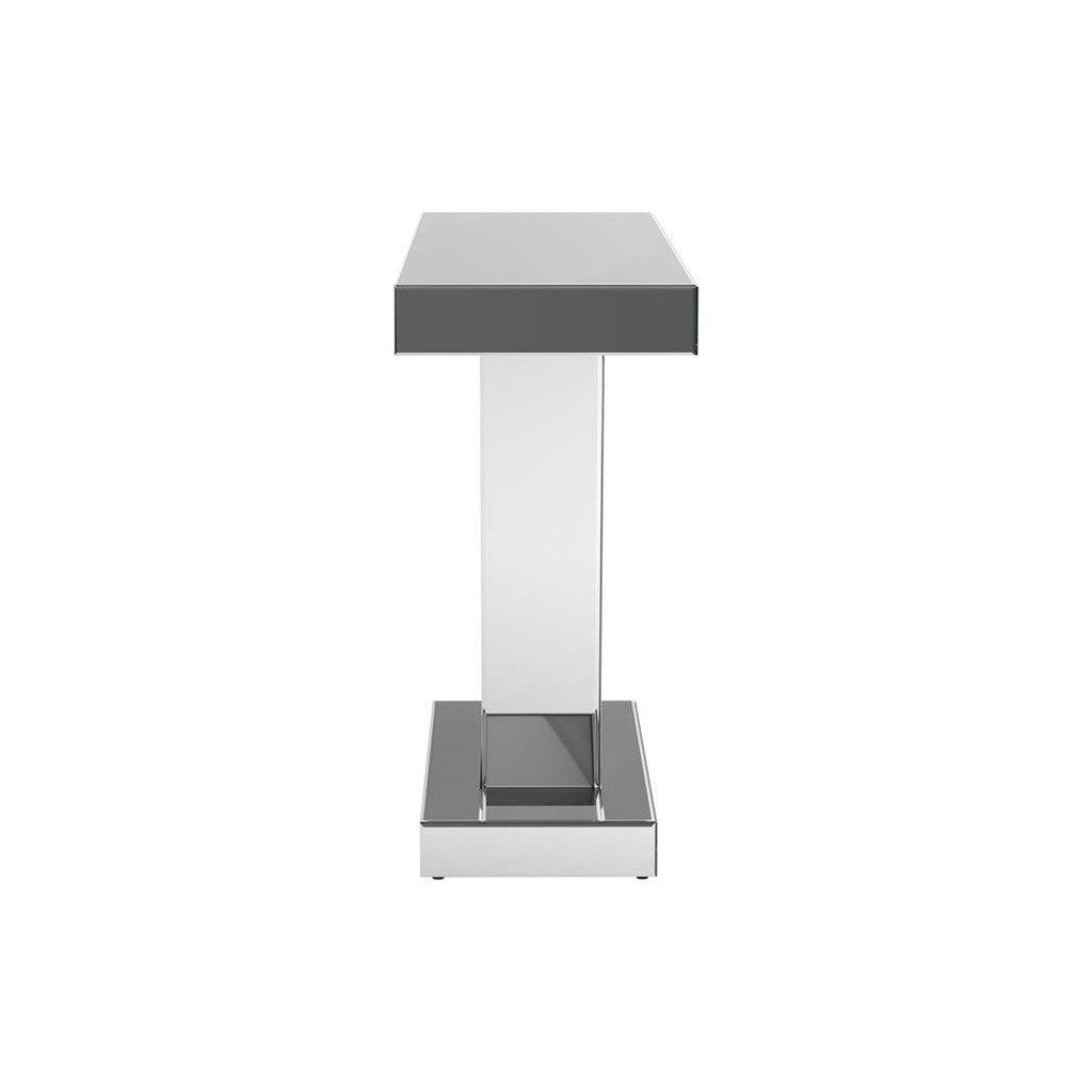 Crocus Rectangular Console Table Silver 951786