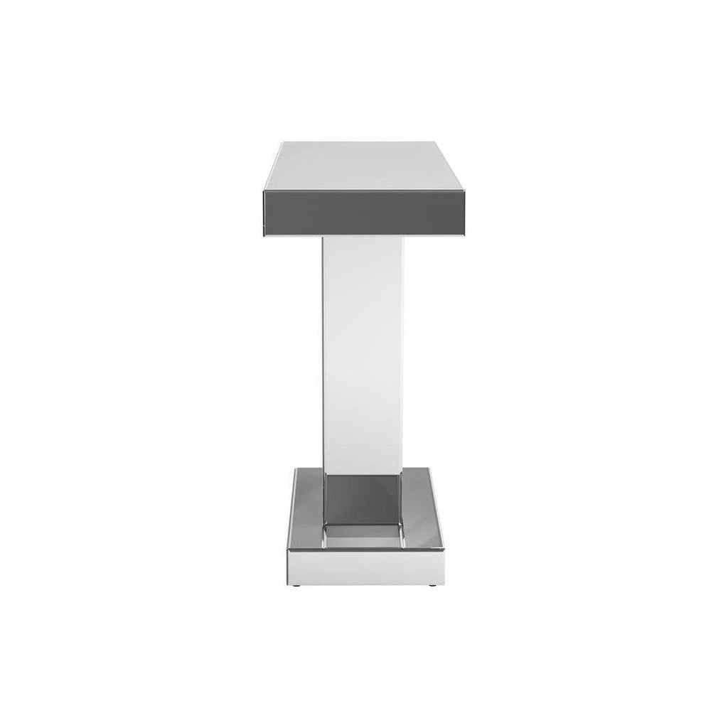 Crocus Rectangular Console Table Silver 951786