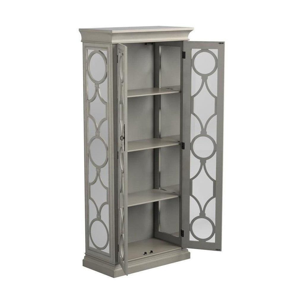 2-door Display Tall Cabinet Antique White 951827