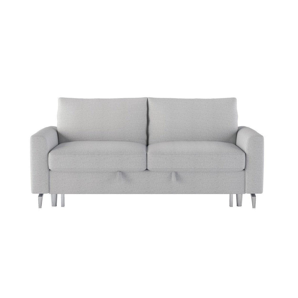 SOFA WITH PULL-OUT BED & CLICK-CLACK BACK 9525GRY-3CL
