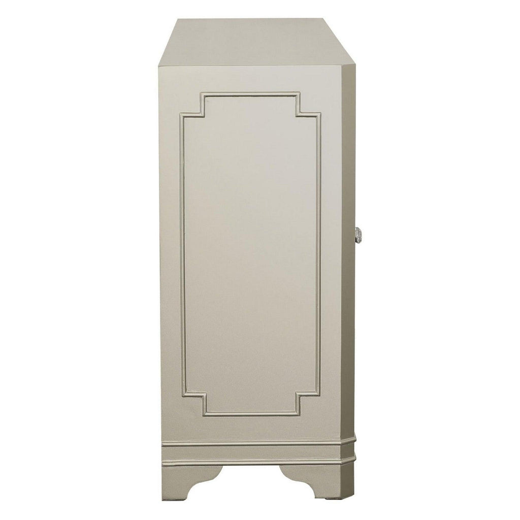 Toula 4-door Accent Cabinet Smoke and Champagne 953487