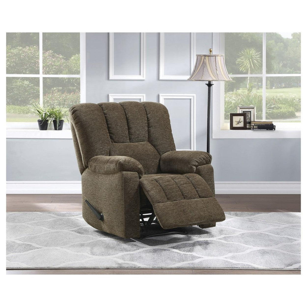 RECLINING CHAIR, BROWN CHENILLE 9534BR-1