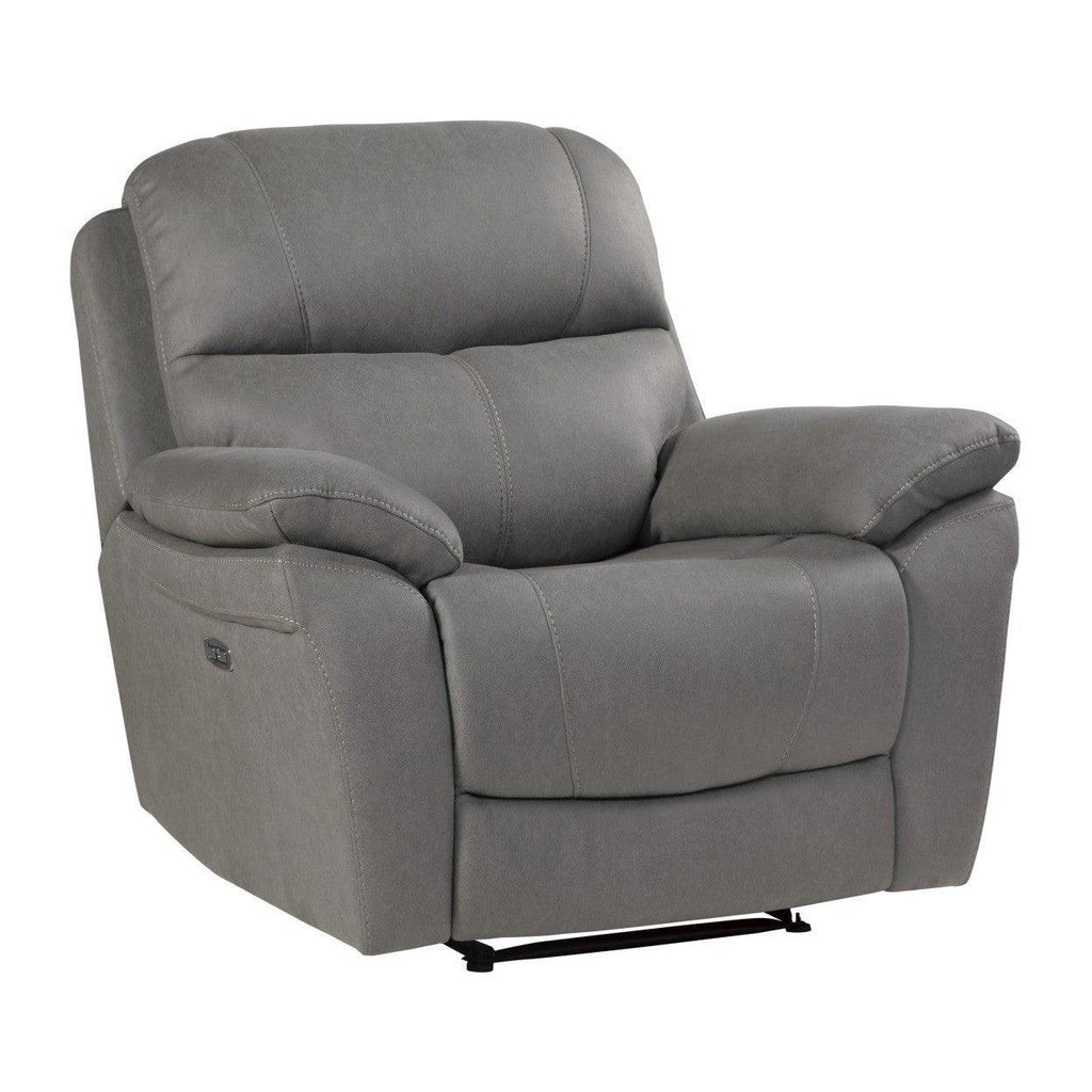 Power Reclining Chair with Power Headrest 9580GY-1PWH