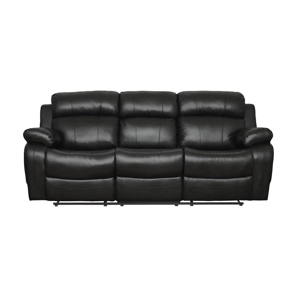 DOUBLE RECLINING SOFA W/ CNTR DROP-DOWN CUP-HLDR 9724BLK-3