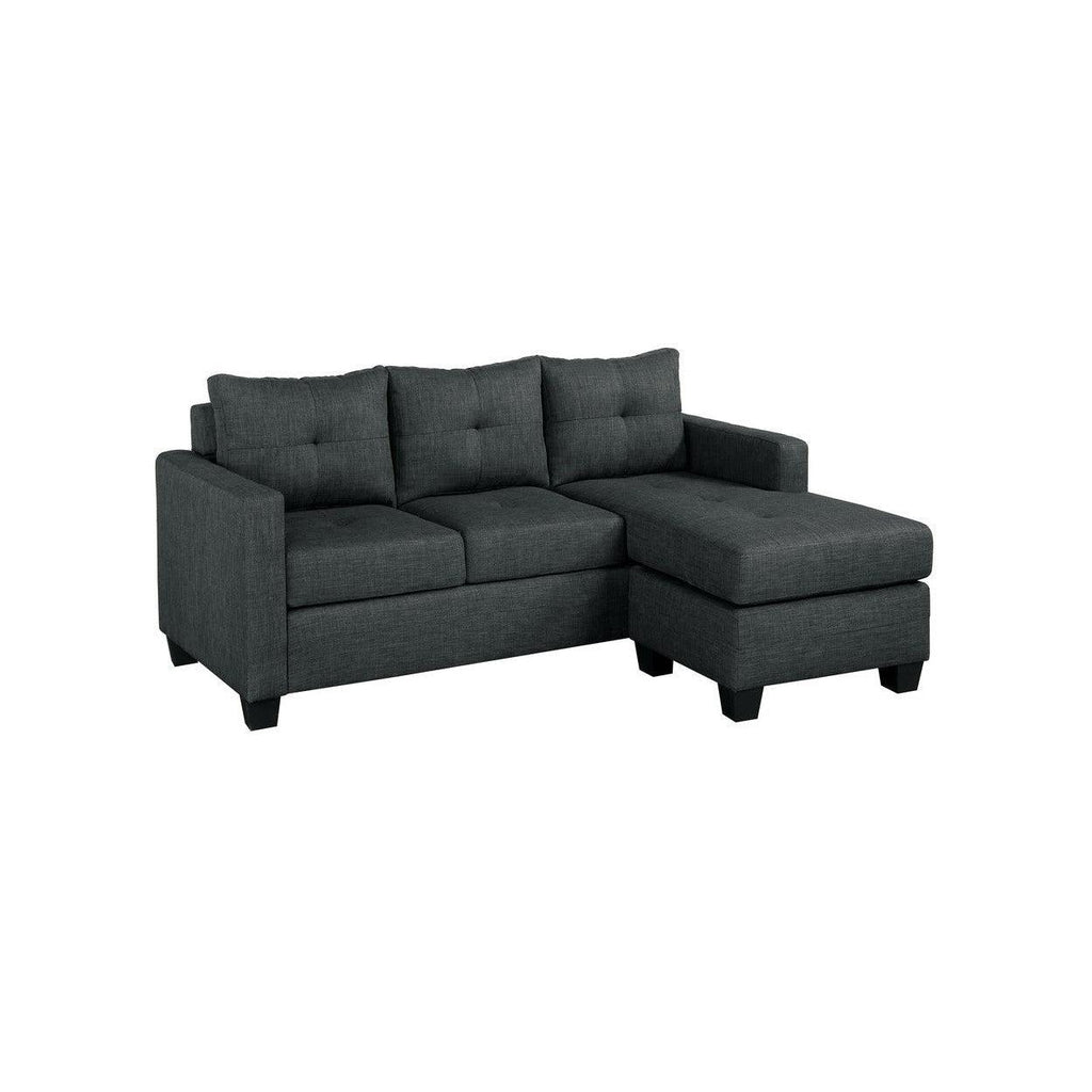 (2)2-Piece Reversible Sofa Chaise with Ottoman 9789DG*2OT