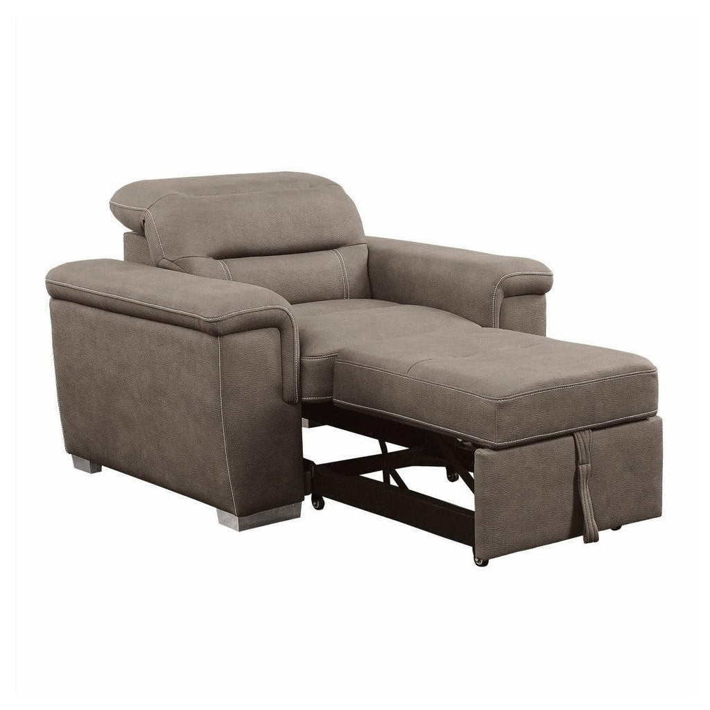 Chair with Pull-out Ottoman 9808STP-1