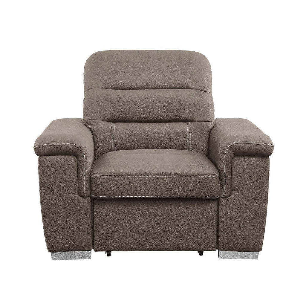 Chair with Pull-out Ottoman 9808STP-1