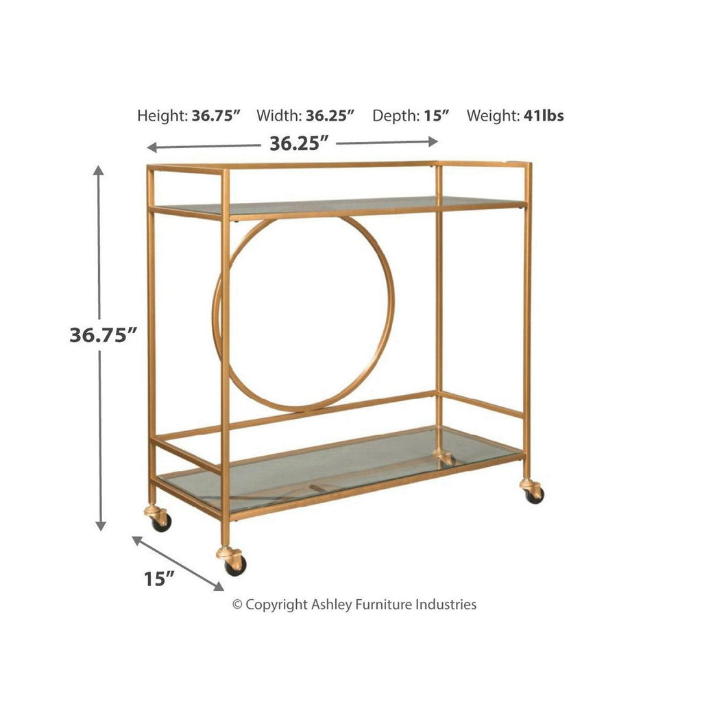 Jackford Bar Cart Ash-A4000165