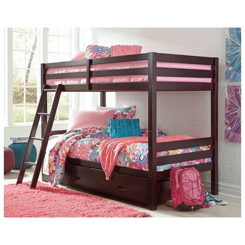 Halanton  Bunk Bed with 1 Large Storage Drawer