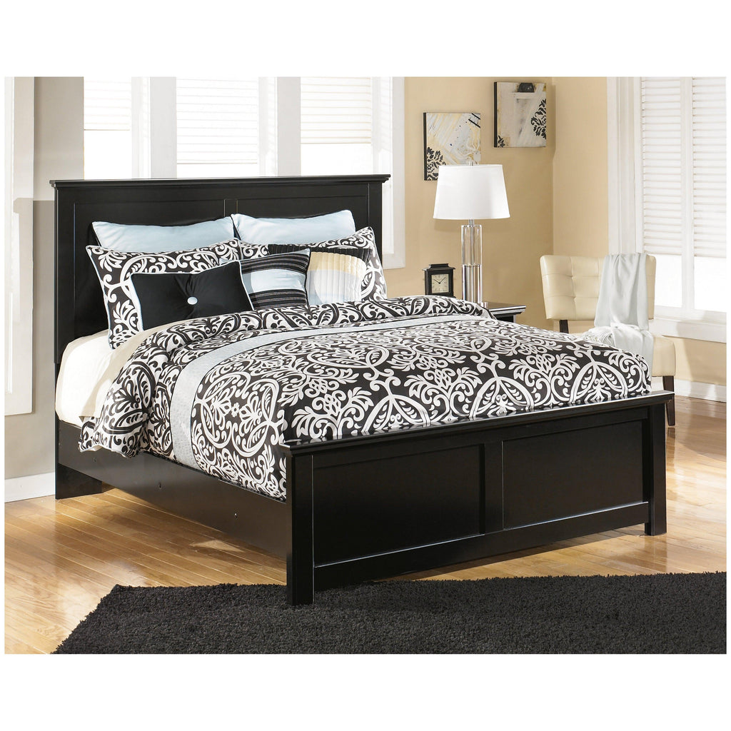 Maribel Queen Panel Bed with Dresser, Mirror and 2 Nightstands Ash-B138B23