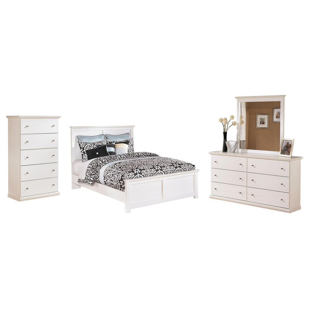 Bostwick Shoals Queen Panel Bed, Dresser, Mirror and 2 Nightstands Ash-B139B16