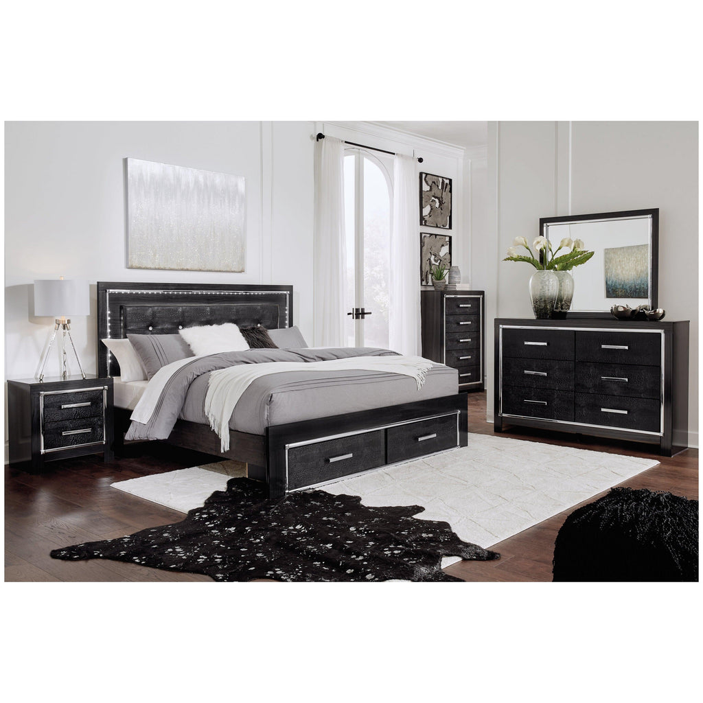Kaydell Upholstered Panel Bed with Storage