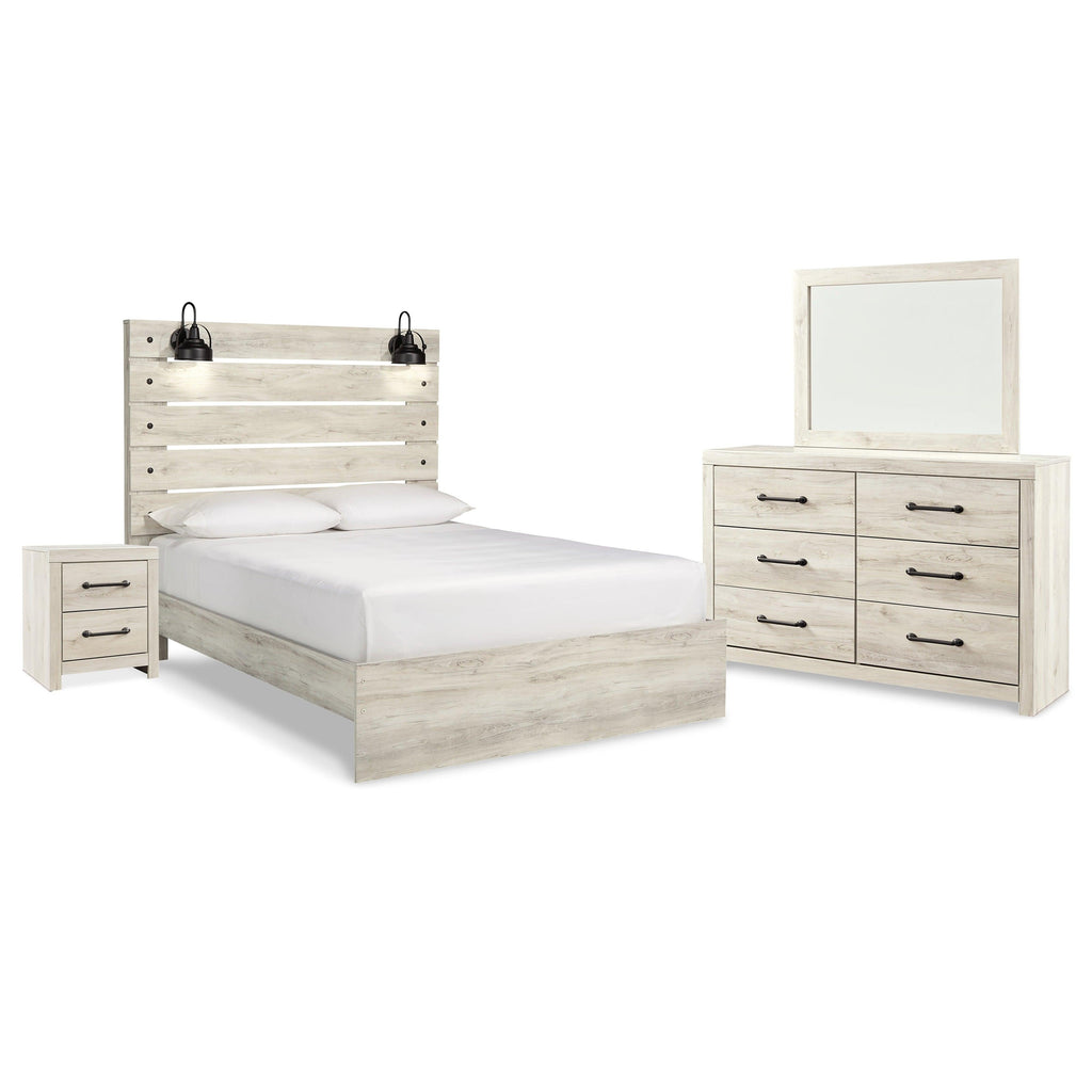 Cambeck Queen Panel Bed, Dresser, Mirror and Nightstand Ash-B192B55