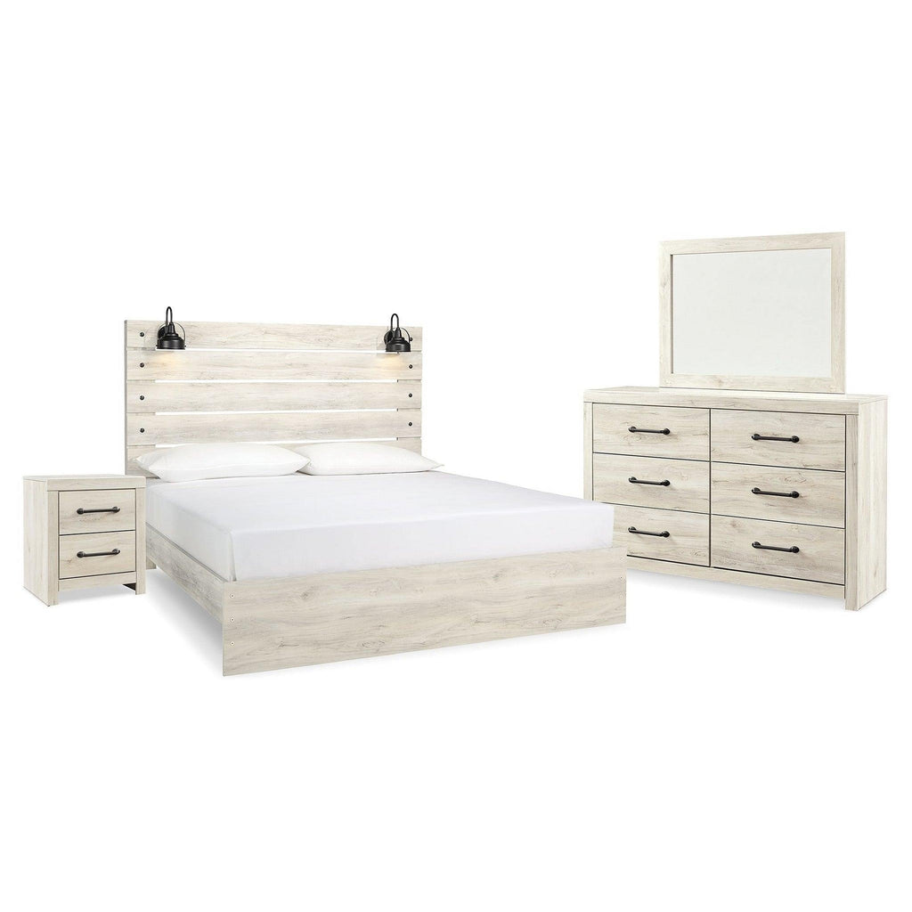 Cambeck King Panel Bed, Dresser, Mirror and Nightstand Ash-B192B54