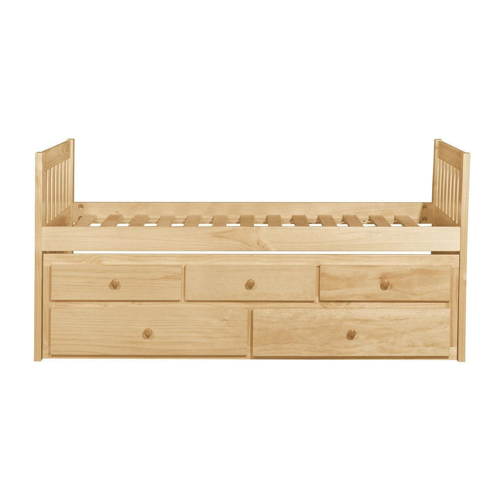 (2) TWIN/TWIN TRUNDLE BED WITH TWO STORAGE DRAWERS B2043PR-1*