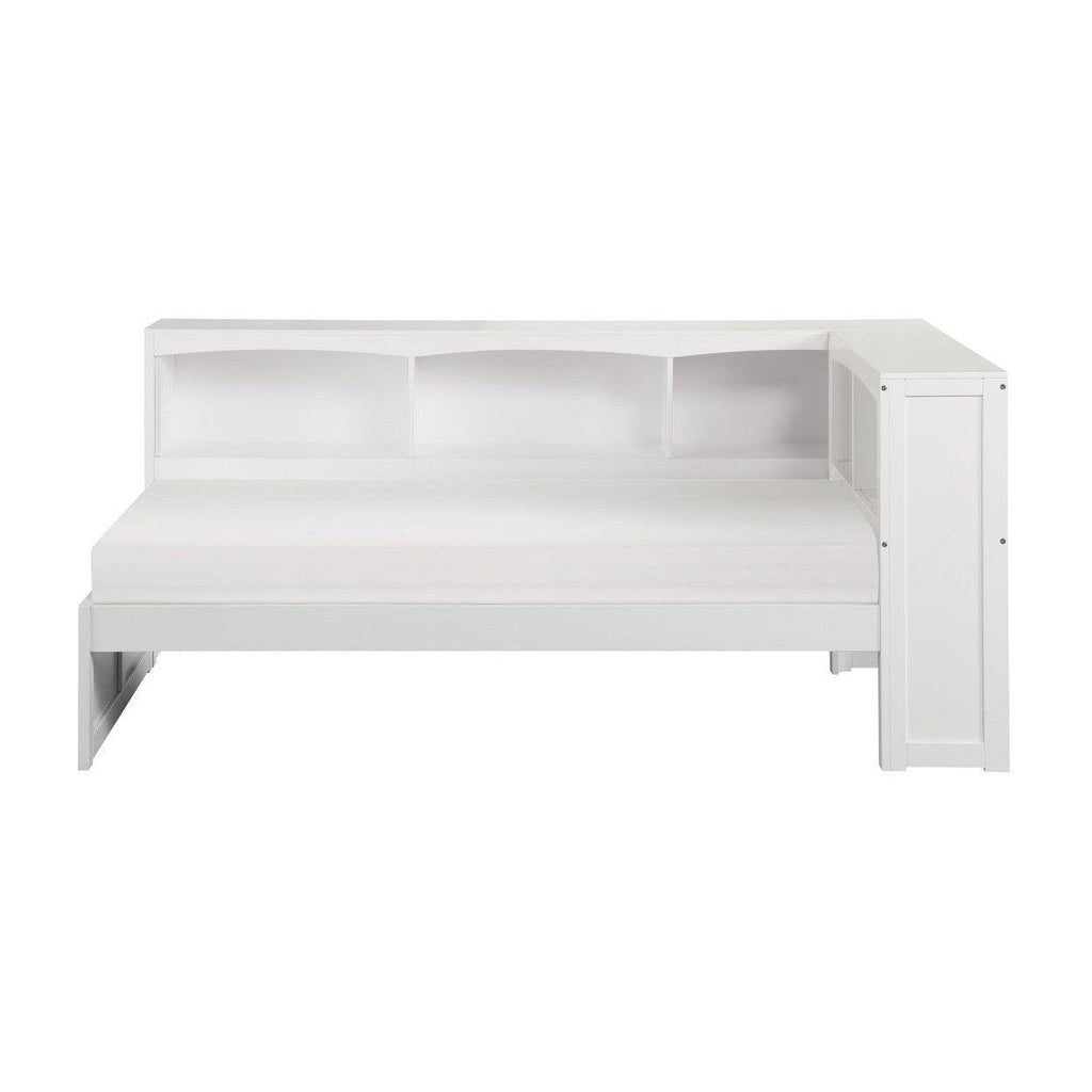 (3) Twin Bookcase Corner Bed B2053BCW-1BC*