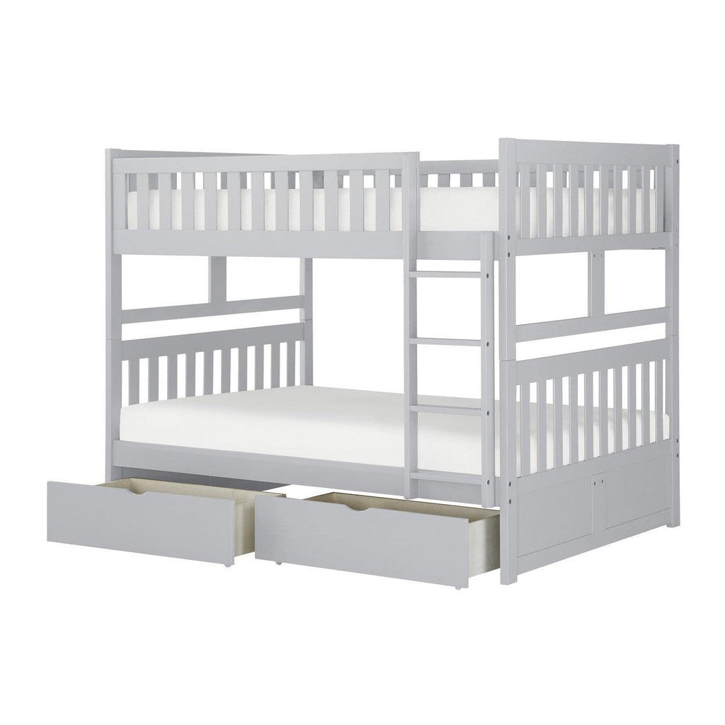 (4) Full/Full Bunk Bed with Storage Boxes B2063FF-1*T