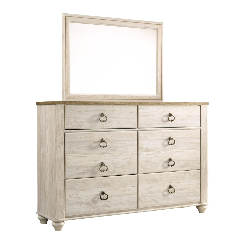 Willowton Dresser and Mirror Ash-B267B23