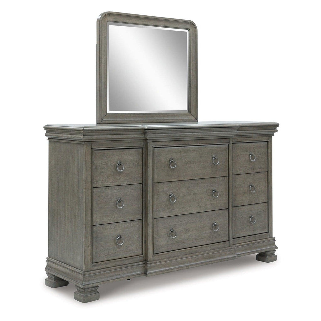 Lexorne Dresser and Mirror Ash-B924B1