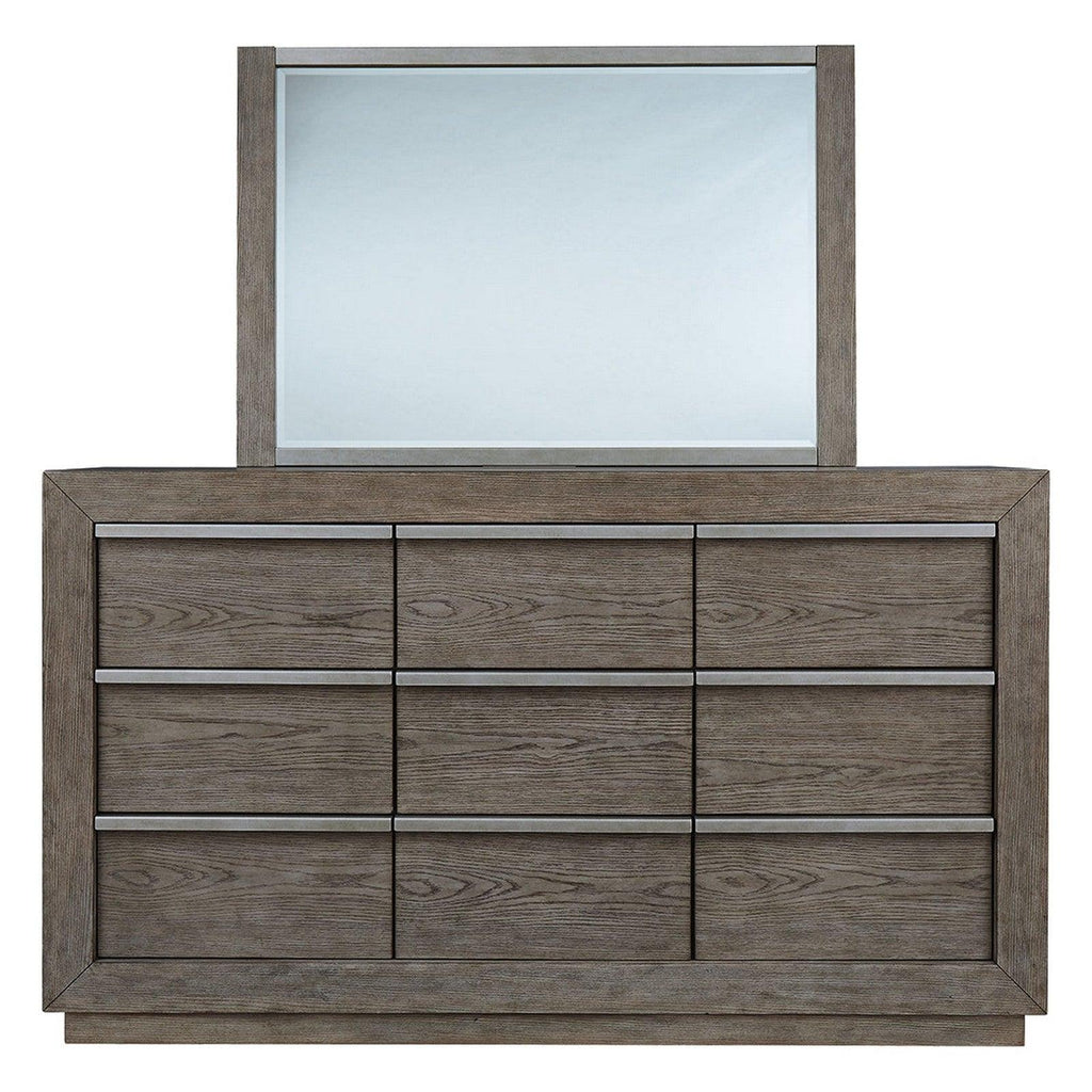 Anibecca Dresser and Mirror Ash-B970B1