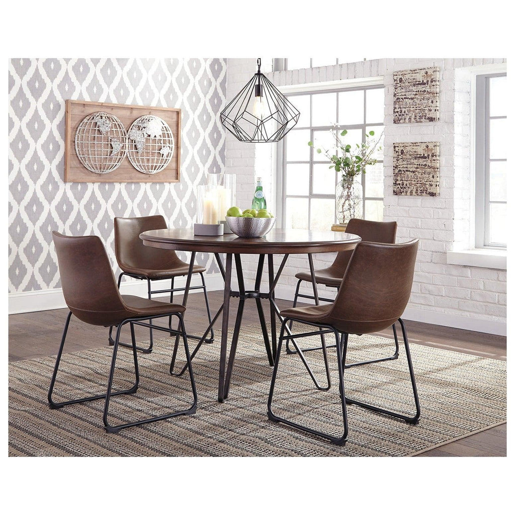 Centiar Dining Table and 4 Chairs Ash-D372D1