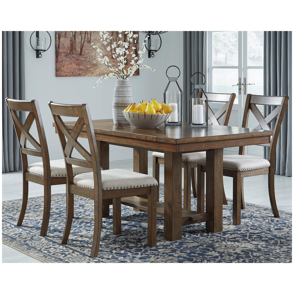 Moriville Dining Table and 4 Chairs Ash-D631D5