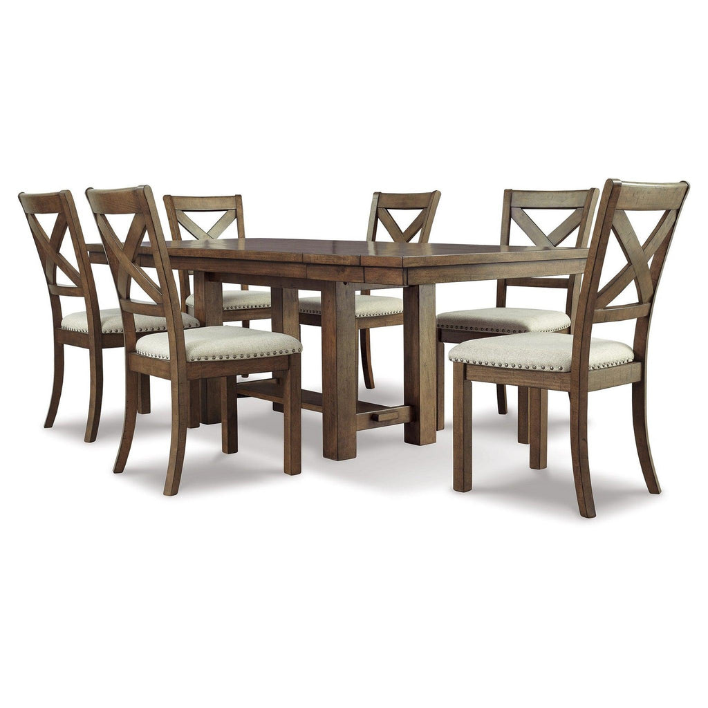Moriville Dining Table and 6 Chairs Ash-D631D11
