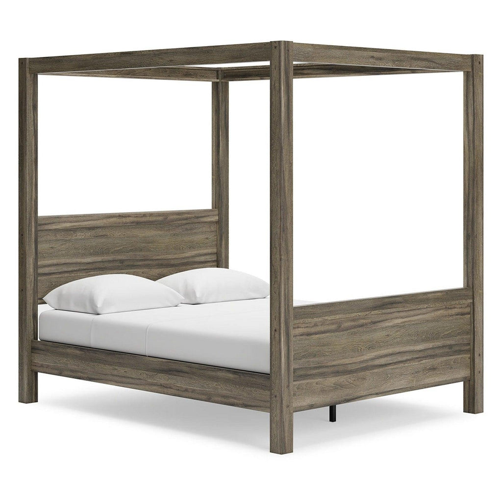 Shallifer Queen Canopy Bed Ash-EB1104B3